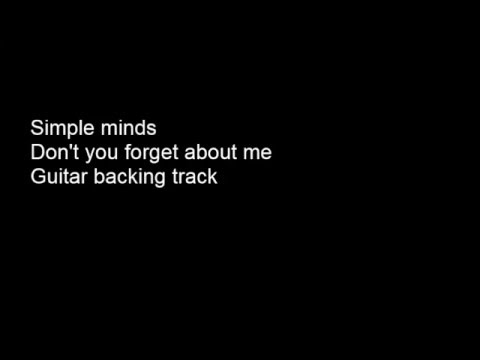 Simple Minds - Dont You (Forget About Me) Backing Track