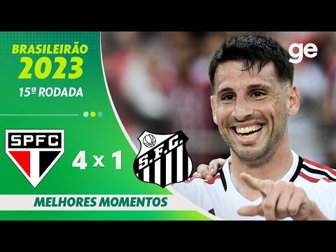 Gols e lances de São Paulo x Santos