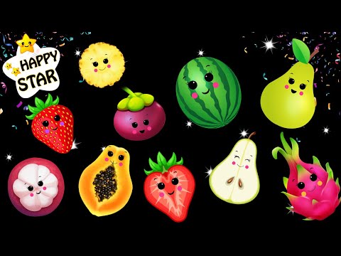 Cutting Fruits Dancing - Dance Videos for toddlers - Cartoon Dance - Happy Star Dancing