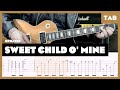 Guns N Roses Sweet Child O Mine Guitar Tab Remake Lesson Cover Tutorial