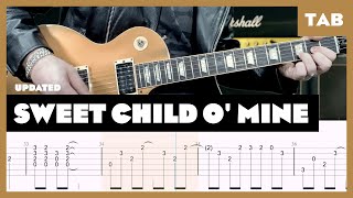 Guns N&#39; Roses - Sweet Child O&#39; Mine - Guitar Tab (remake) | Lesson | Cover | Tutorial