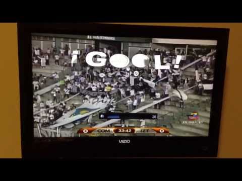 Gol de Santeliz, cremas 1-0 Iztapa