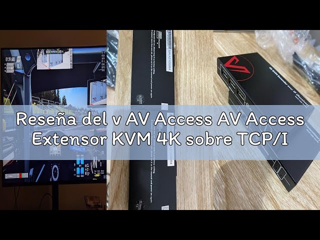 Vídeo relacionado con AV Access Extensor KVM 4K sobre TCP/IP Ethernet Hasta 120 m (390 pies), UHD 4K@30Hz 1080P@120Hz, 16 Juegos de Interruptores DIP, Función EDID, 3 Puertos USB 2.0, a Través de Cable Cat5e/6