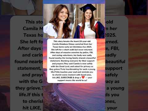 The Tragic Mystery of Camila Mendoza Olmos A Christmas Eve Nightmare #shortvideo