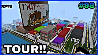 Mostrando minha cidade no Minecraft!! Construindo uma cidade#98
