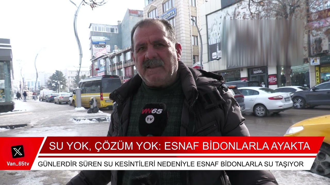 Van'da Su Yok Çözüm Bidonlarda!
