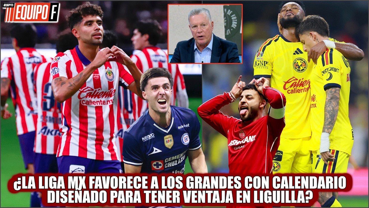La LIGUILLA NO ES IGUAL para TODOS. Los GRANDES SE BENEFICIAN del CALENDARIO en LIGA MX | Equipo F