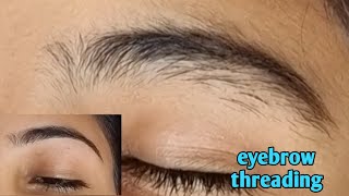 eyebrow threading for beginners/threading Eyebrow tutorial/professional Eyebrow threading
