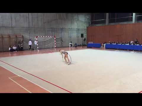 Carlotta Maino 2003 esercizio con cerchio campionati individuali Gold 2019 ZT1