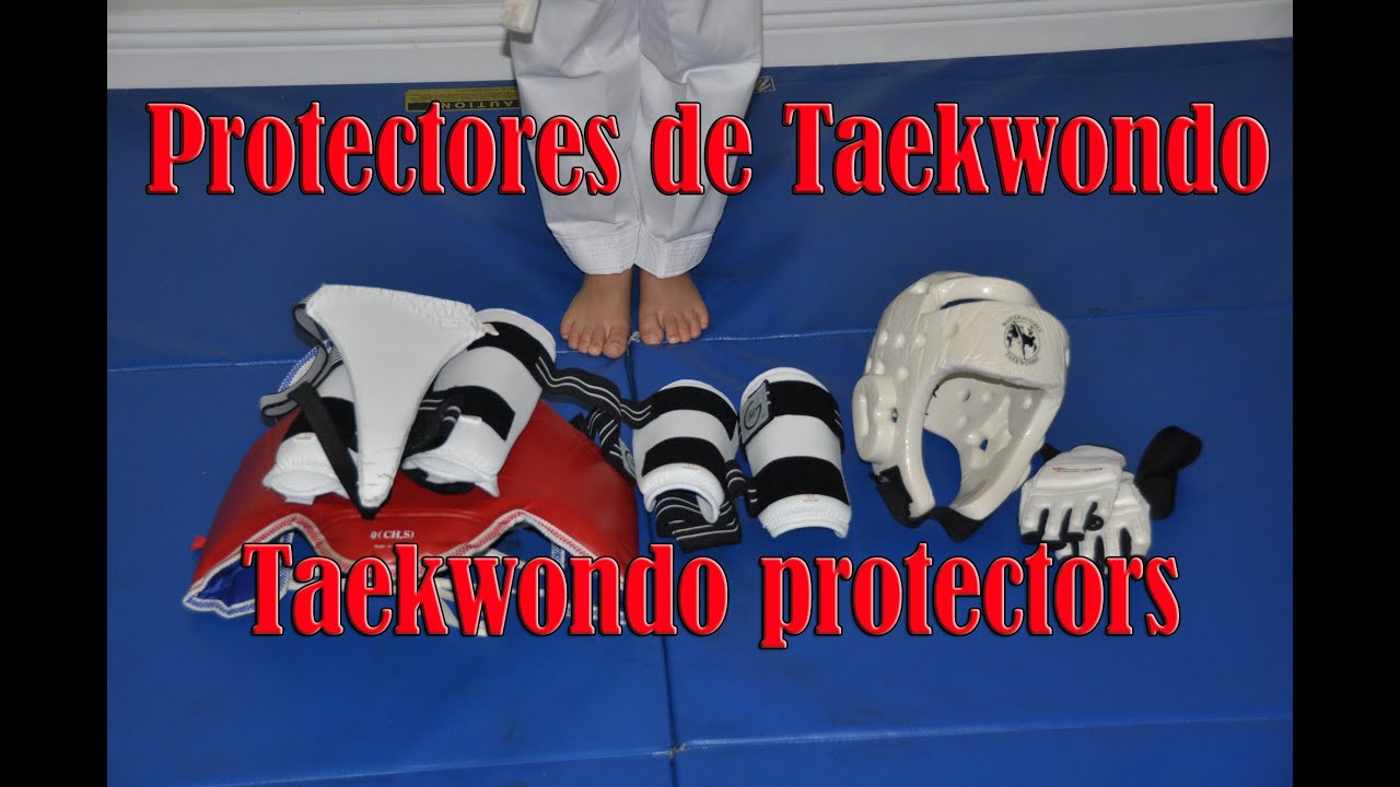 Como ponerse los protectores de Taekwondo