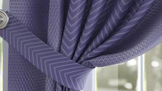 Комплект штор «Лиренета (фиолетовый)» — видео о товаре