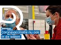Meneer den Hollander werd vanmorgen om 08:00 uur als eerste gevaccineerd in Spijkenisse