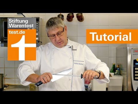 Tutorial: Kochmesser richtig schärfen mit Wetzstahl & Messerpflege