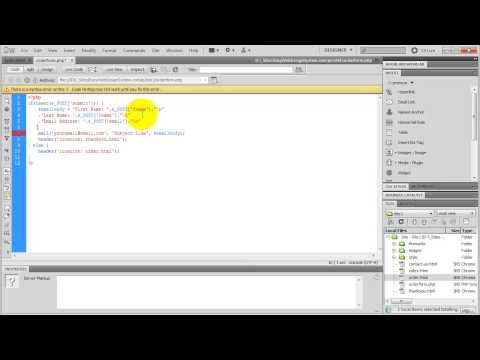 Send Email with a Web Form: PHP Scripting + Form Validation