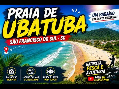 🎣 Praia de Ubatuba em São Francisco do Sul (SC) 🌴 Paraíso de Santa Catarina! #pesca #pescaria
