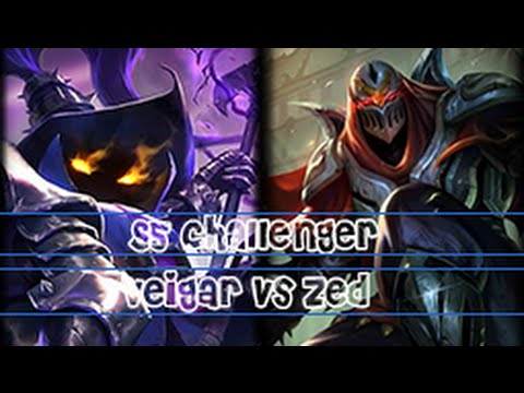 Bjergsen as Veigar vs Zed Mid S5 Preseason Ranked Challenger Highlights #10