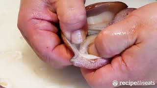 How to Clean Baby Squid - for salt and pepper squid