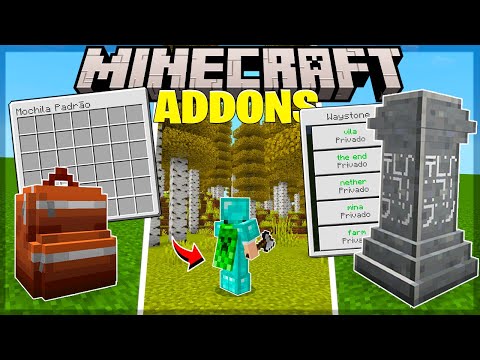 🔥TOP 5 SURVIVAL ADDONS for YOUR MINECRAFT MCPE/BEDROCK 1.21+🔥