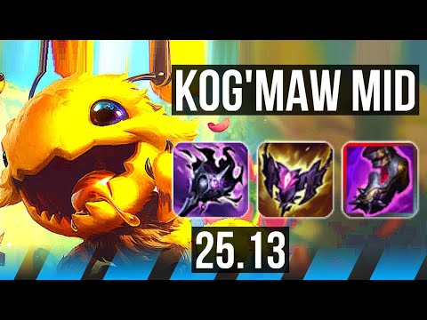 KOG'MAW vs XERATH (MID) | 7/2/6 | EUW Master | 25.13