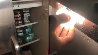 EASIEST fix if your “refrigerator light” is off (special light bulb)