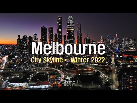 Melbourne City Skyline - Winter Update 2022 - Autel Nano+ drone 4K