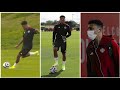 Jadon Sancho's first training at Carrington Manchester United