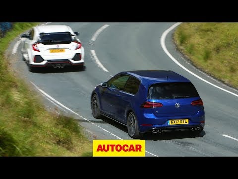 Honda Civic Type R meets VW Golf R | World's best hot hatchbacks reviewed and tested | Autocar