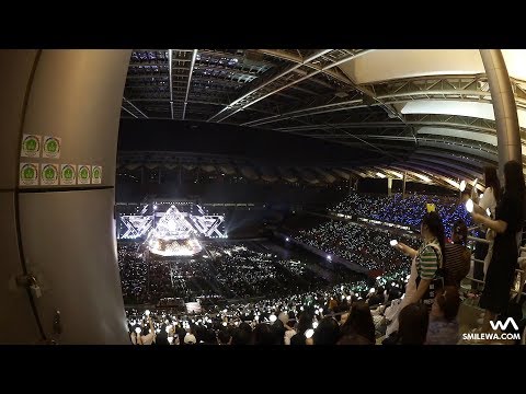 드림콘서트 떼창 탑뷰 직캠 - EXO 'Lotto' @170603 상암 월드컵경기장 Fancam by -wA-