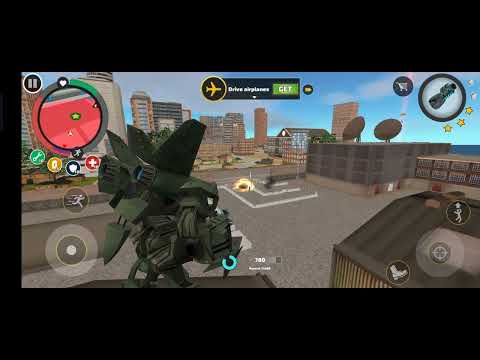 Rope Hero Vice Town(Transfer Jet Airplane Fight in Army Base)#ropehero#playstation#trending