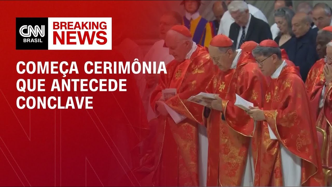 Missa que antecede conclave é celebrada na Basílica de São Pedro | CNN NOVO DIA