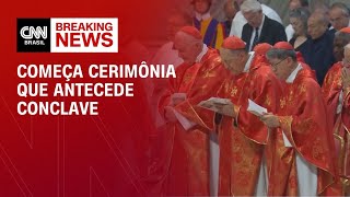 Missa que antecede conclave é celebrada na Basílica de São Pedro | CNN NOVO DIA