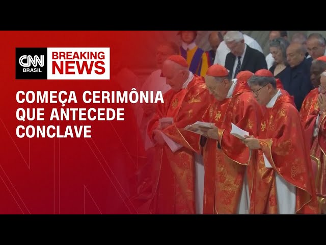 Missa que antecede conclave é celebrada na Basílica de São Pedro | CNN NOVO DIA