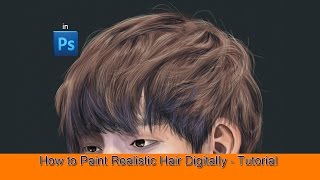 How to Paint Realistic Hair Digitally - Tutorial
