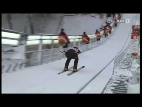 Robert Kranjec Oberstdorf 2010 226m - Fall ORF