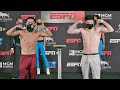 FULL WEIGH IN & FACE OFF - MIGUEL CONTRERAS VS. ROLANDO VARGAS