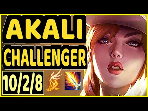 SERTUSS (AKALI) - 10/2/8 KDA MID CHALLENGER GAMEPLAY - EUW