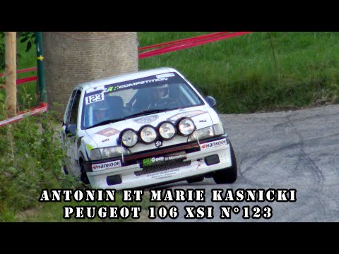 Rallye de Saint Marcellin 2023 - Peugeot 106 XSI N°123 - Antonin et Marie KASNICKI