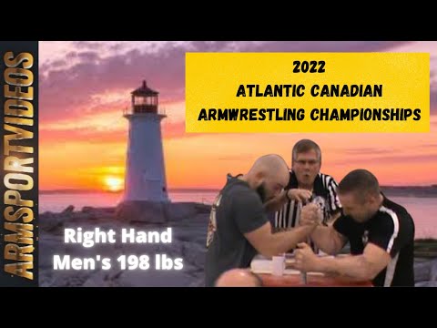 Men's Right Hand 198 lbs - 2022 Atlantic Canadian Armwrestling Championships