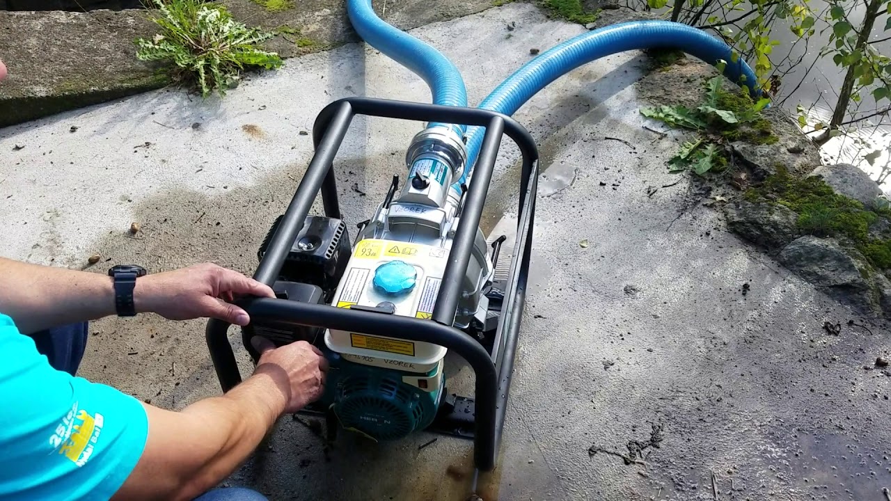 Kalové čerpadlo, benzínový motor
