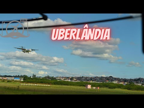 73 - Pousando em Uberlândia no cockpit. SBUL UDI