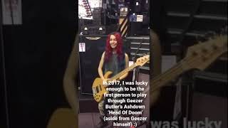 Video thumbnail for Playing Bass Through Geezer Butler’s ‘Head Of Doom’ - 2017 by Cici Von Strangelove