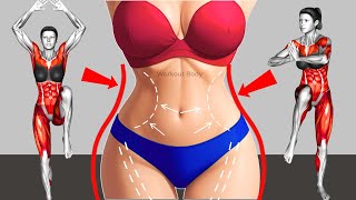 🔥FLATTEN Your STOMACH FAST ➜ Gentle No-Jump Standing Workout + SHRINK Your Waist in Just 2 Weeks