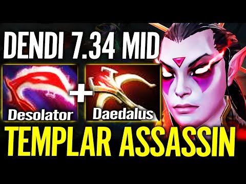 EXCLUSIVE - Dendi Templar Assassin Carry Mid Gameplay - Dota 2 Pro