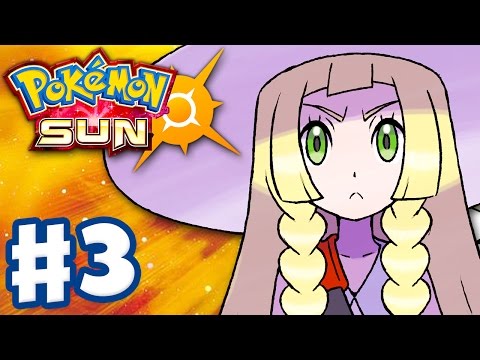 Pokemon Sun and Moon - Gameplay Walkthrough Part 3 - Trainers' School! (Nintendo 3DS)