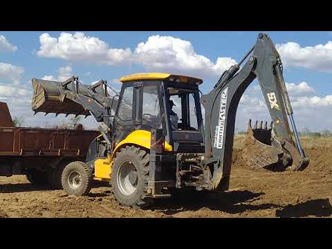 #JCBvideo #BackhoeJB Working For New Bridge Construction - JCB Dozer Working Video