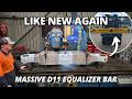 This Worn Out D11 Dozer Equalizer Bar Gets A Complete Rebuild