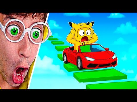 PARKOUR with CAR vs BROTHER 🤡🔥!! (Obby Troll) - Roblox