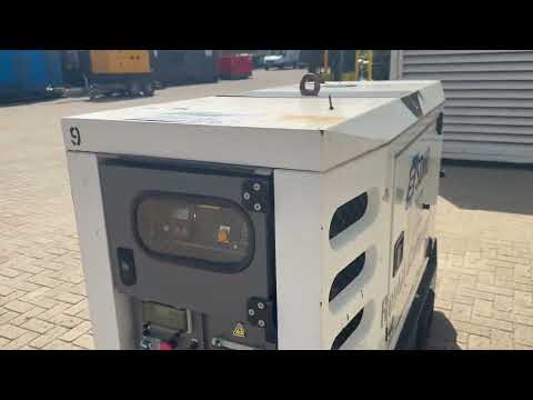 SDMO Mitsubishi Leroy Somer 22 kVA Silent generatorset stocknr 5138