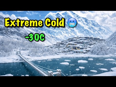 A Snow Covered Village in Skardu, Pakistan | Extreme Cold & Stunning Views