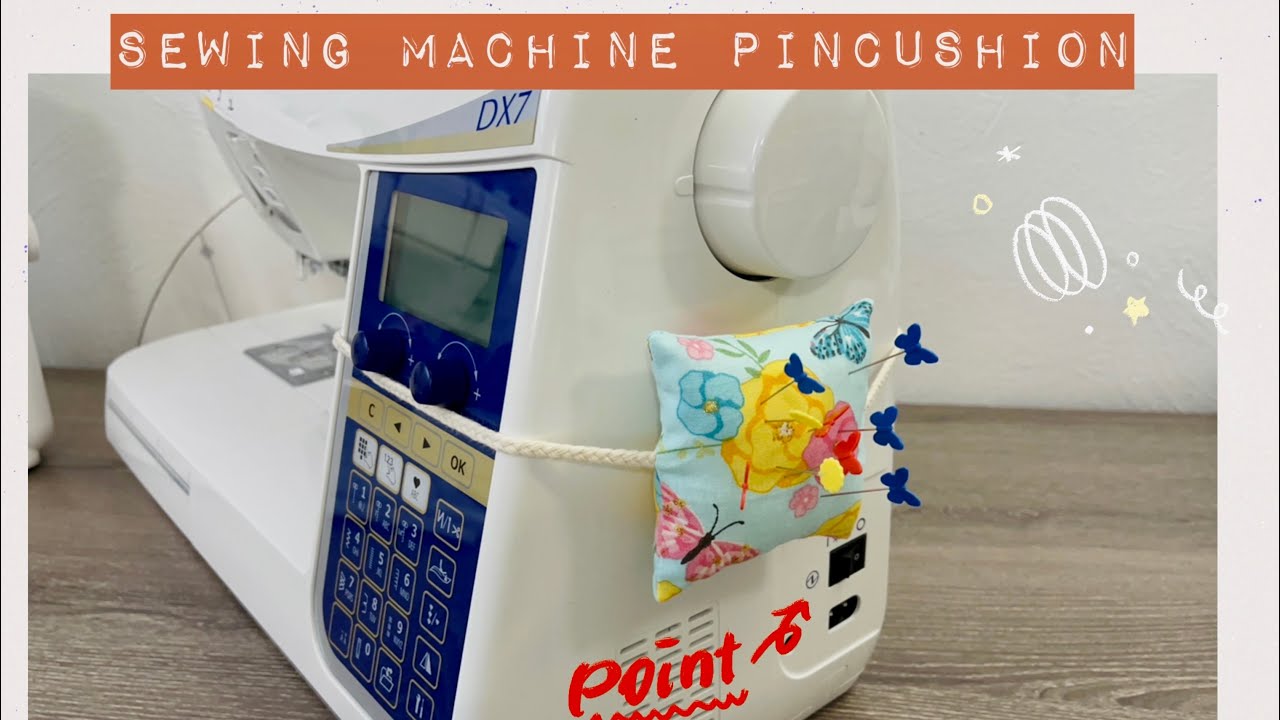 Sewing machine pincushion |Happybankkycraftymom